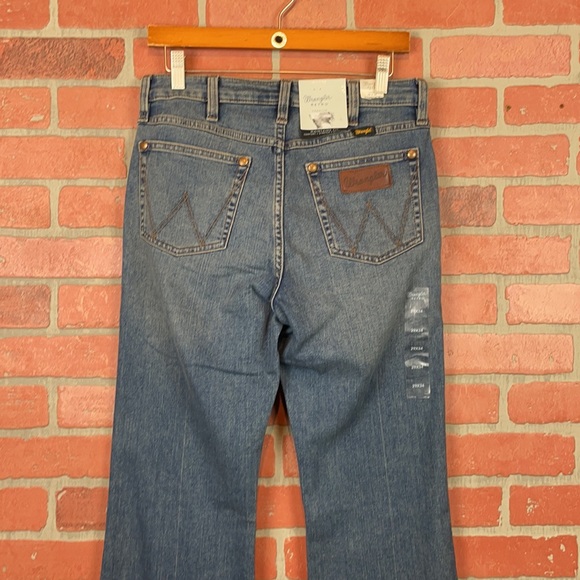 Wrangler Retro High Rise Trouser Bootcut Flare 5 Pocket Jeans 29x34 - Picture 11 of 16